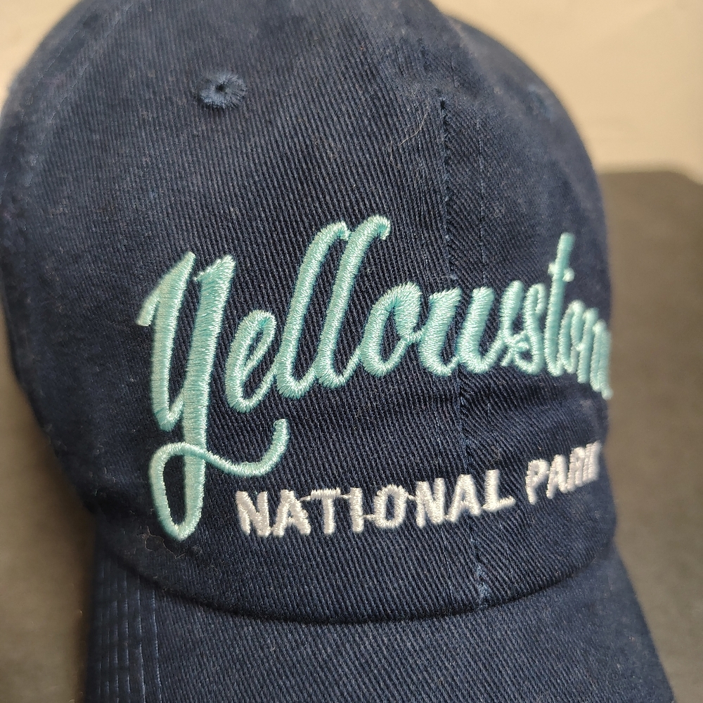 Yellowstone National Park Salt Creek Hat Cap Strap Back Embroidered Script Logo‎ - Picture 2 of 9
